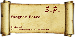 Smegner Petra névjegykártya